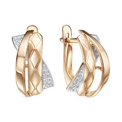 Серьги, Золото 585, Фианит 1207285