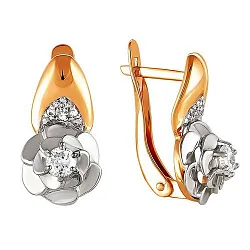 Серьги, Золото 585, Фианит 2120317 1 1 1