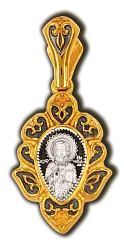 Иконка нательная,  Серебро 925, Фианит 08504