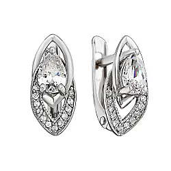 Серьги, Серебро 925, Фианит с105060р