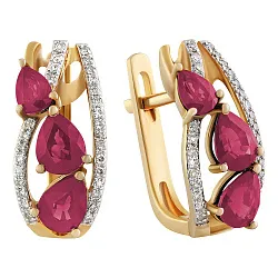 Серьги, Золото 585 36-41E00898-S0DDRU