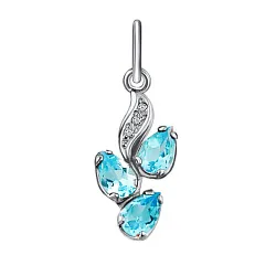 Подвеска фантазийная,  Золото 585, Топаз П222-8835ТС Подвеска фантазийная,  Золото 585, Топаз П222-8835ТС