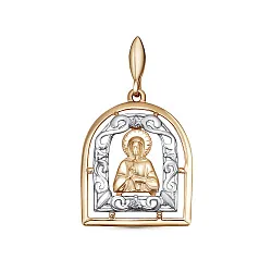 Иконка нательная,  Золото 585, Фианит 3461407 1 1 1МТ Иконка нательная,  Золото 585, Фианит 3461407 1 1 1МТ