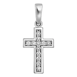 Подвеска крест, Золото 585, Бриллиант 59-42P00226-F0DD Подвеска крест, Золото 585, Бриллиант 59-42P00226-F0DD