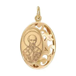 Иконка нательная,  Золото 585 104007 Иконка нательная,  Золото 585 104007