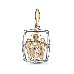 Иконка нательная,  Золото 585, Фианит 3461307 1 1 1Ах Иконка нательная,  Золото 585, Фианит 3461307 1 1 1Ах