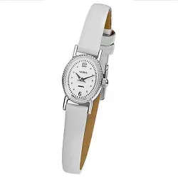 Часы,  Серебро 925, белый КЗМ 44300.216 Часы,  Серебро 925, белый КЗМ 44300.216